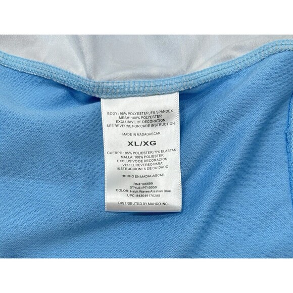 Habit Alaskan Blue Waves Men's Long Sleeve 1/4 Zip Performance Layer Pullover XL - Picture 6 of 6